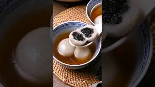 Black Sesame Tang Yuan (Glutinous Rice Balls) #tangyuan #blacksesame ##glutinousriceflourrecipe