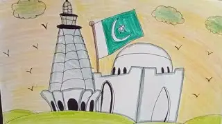 Pakistan independence day spacial | drawing | idea | 14 august drawing 