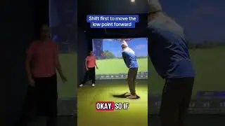 Shift first to move your low point forward #golf #golfswing #golflesson #contact #dfw