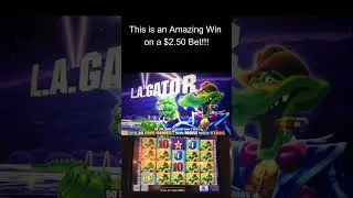 SUPER BIG WIN ON L.A. GATOR SLOT #SLOTSHORTS #GAMBLING #CASINO #SLOTS