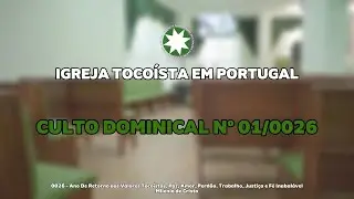 CULTO DOMINICAL Nº 01 - 04 / JANEIRO  / 2026