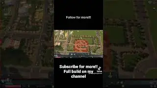 Best way to use parks in cities skylines #shorts
