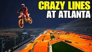 CRAZY LINES AT ATLANTA ON A KTM 125 - Monster Energy Supercross 5
