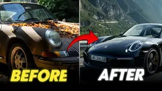 🚗 Reviving the Legend: The Rescue & Restoration of a Porsche 911 🏁 #porche #sportscar