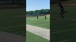 Did she just moss him? 😱 #short #football #mossed #catch