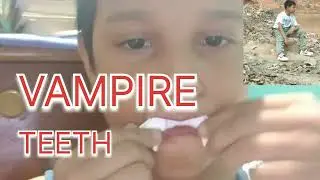 HOW  WE  MAKE  PAPER  VAMPIRE  TEETH.......