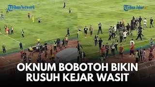 DETIK-DETIK RICUH! Momen Oknum Bobotoh Ngamuk Turun Ke lapangan Usai Laga Persib Vs Ratchaburi