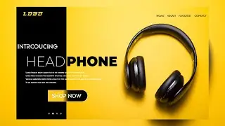 Designing an Impressive Headphone Website Template with Website UI Design Techniques