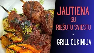 Jautiena su riešutų sviestu ir grill cukinija (peanut butter beef + zucchini) | Skaniai ir paprastai