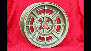 Fiat Cromodora style CD68 wheels 7x15 4x98 124  in gold Finish