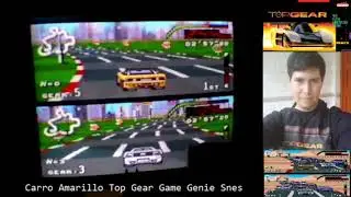 Carro Amarillo Top Gear Game Genie Super Nintendo