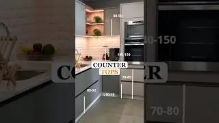 how to decide kitchen counter height #kitchen #shorts