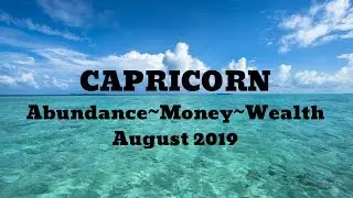 Capricorn - Money, Wealth, Abundance Reading | August 2019