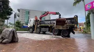 Grab Truck Flood Clean-Up | Lismore CBD Office Strip-Out After 2021 Floods