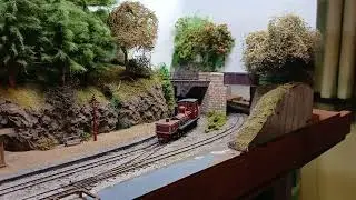 Coal train hauled by a K1 Garratt with wheel spin