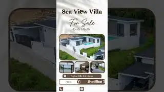 Sea view villa for $585K USD approx!  #SeaViewVilla #KohSamuiRealEstate #ThailandProperty  #Shorts