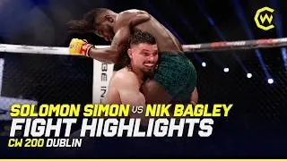 HISTORIC Main Event Title Fight 👑 | Solomon Simon vs. Nik Bagley | CW 200 Dublin Fight Highlights