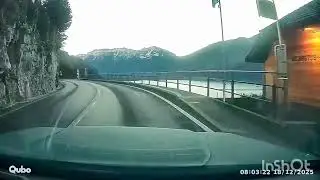 🚗❄️ Scenic Winter Drive: Thunsee to Interlaken | Switzerland Road Trip 2025 🇨🇭