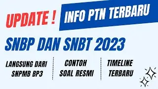 INFO TERBARU PTN 2023, SNBP DAN SNBT 2023! WEB SNPMB SUDAH ADA