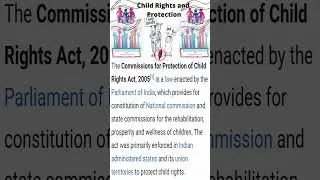 Protection of Child Rights 2005 | #shorts | #childrights