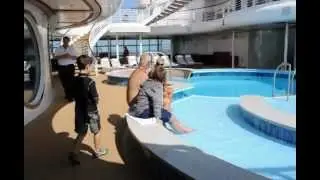 Surprising the grandparents on the Disney Dream!