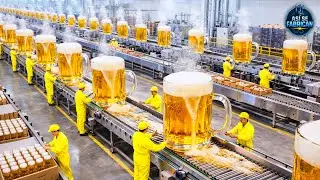CÓMO se HACEN MILLONES de LITROS de CERVEZA 🍺| PROCESO INDUSTRIAL