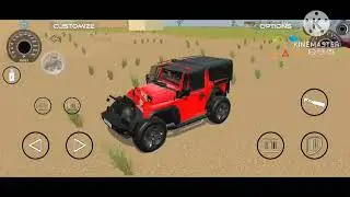 Indian car simulator 3D game Indian Thor red colour