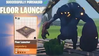 Fortnite Floor Launcher Trap | Gameplay | Testing | Review | How It Works