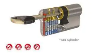 TX80  high security cylinder - English - Antibump