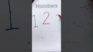 Writing numbers 12345, counting, Numbers #kidseducatio #learning #kids #shorts #kidtv