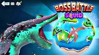 NEW UNDERSHARKER VS COLOSSAL SQUID BOSS - Hungry Shark World