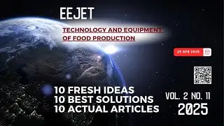 EEJET | Vol. 2 No. 11 (134) (2025) | Technology and Equipment of Food Production