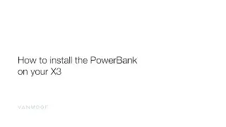 VanMoof S3 & X3 | How to install the PowerBank on your X3