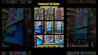 Transparent LED Display Installation Project, fixed installation,#mediafacade,#transparentledscreen