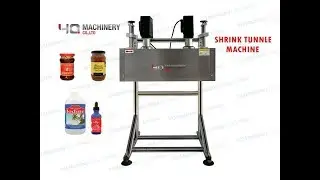 shrink tunnel to seal security bands for bottle neck with LEISTER heat guns