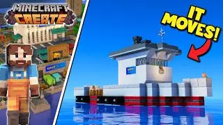 Я построил РАБОЧУЮ ЛОДКУ в Minecraft Create Mod!