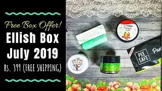 Ellish Box July 2019 @399 | FREE Box Offer | Go Vegan | Unboxing & Review