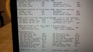 Performance Trends Port flow analyzer v3.5 and Mikey's E7 mustang engine(Black Sunshine)