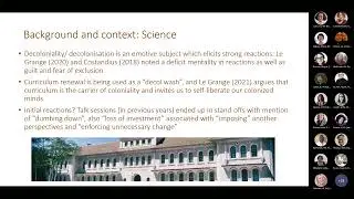 LTE Seminar: Staff & postgraduate student engagement with decoloniality