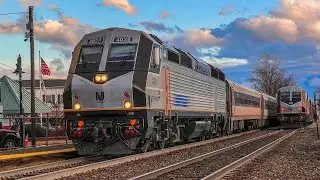 NJ Transit Action On The Bergen County Line At Rutherford
