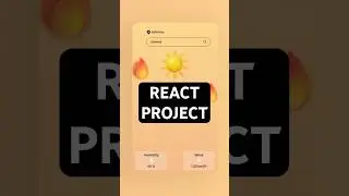 React js weather app project for beginners