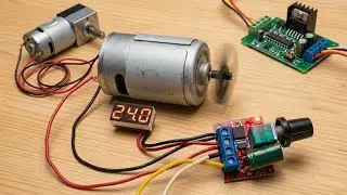 5 AMPS Motor Driver Voltage Speed Test in 12V-24V DC Motor Clear Vission Unboxing