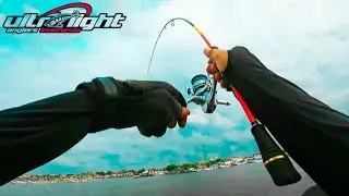 Casting Before It Rains My Rod Is Made Sharply Curved &bull; Ultralight Fishing Indonesia