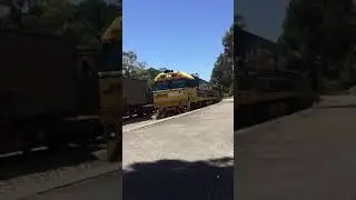 Pacific National  Thru ARTC  Mainline Belair Station Adelaide Hills Passing GWI on loop