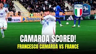 Francesco Camarda Goal vs France | WHAT A STRIKER! | 17 Years Old | Italy 2x0 France 🇮🇹🔥