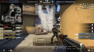 Патруль CS:GO без комментариев.Два читера в команде.Nice AIM