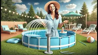 💦 POOLHACKER Pool Fountain - Dual Spray Water Fountains | Best Fountain for Pool Above Ground 🌊