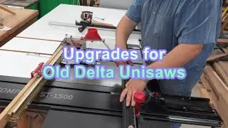 Подробное описание обновлений, установленных на моих правонаклонных пилах Delta Unisaw