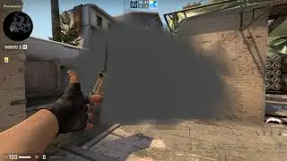 CS:GO - Mirage B bench smoke from apartments
