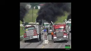 Wheelie Machine Ford LTL9000 vs Kenworth Loaded Big Rig Racing. Unc's Semi Stampede 2024